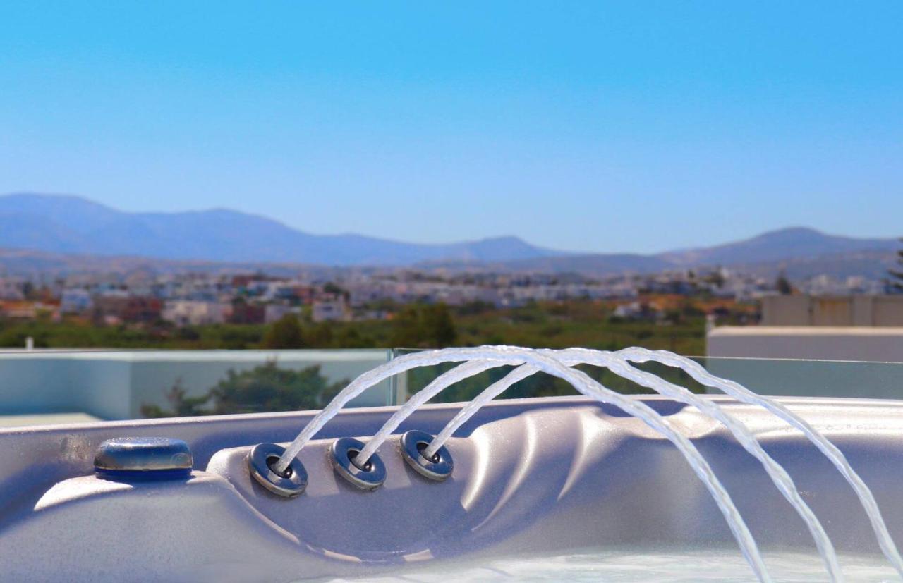 Beach Apartment Thalia With Hot Tub And Sea View アギオス・プロコピオス エクステリア 写真